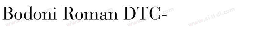Bodoni Roman DTC字体转换